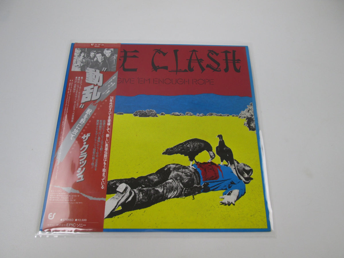 The Clash Give 'Em Enough Rope Epic 25 3P-36 with OBI Japan LP Vinyl