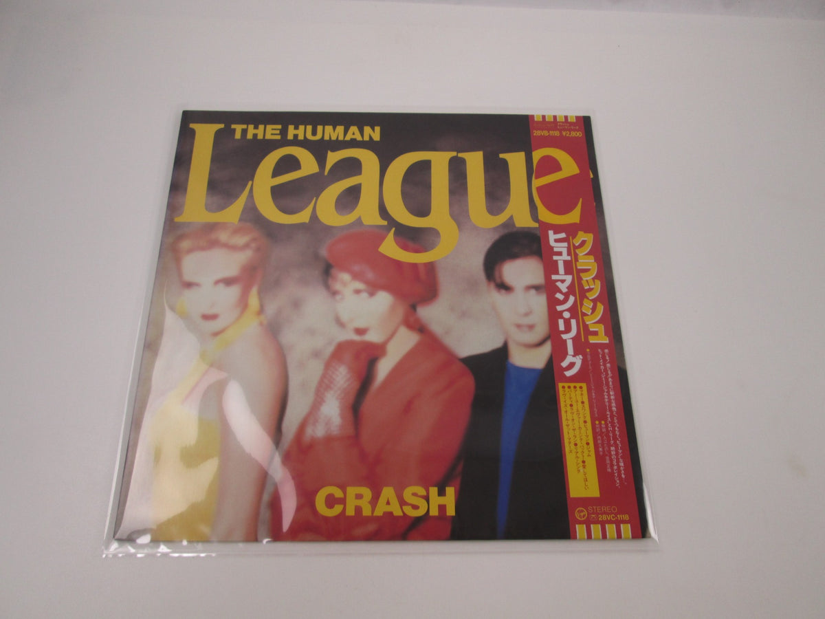 THE HUMAN LEAGUE CRASH VIRGIN 28VB-1118 with OBI Japan LP Vinyl