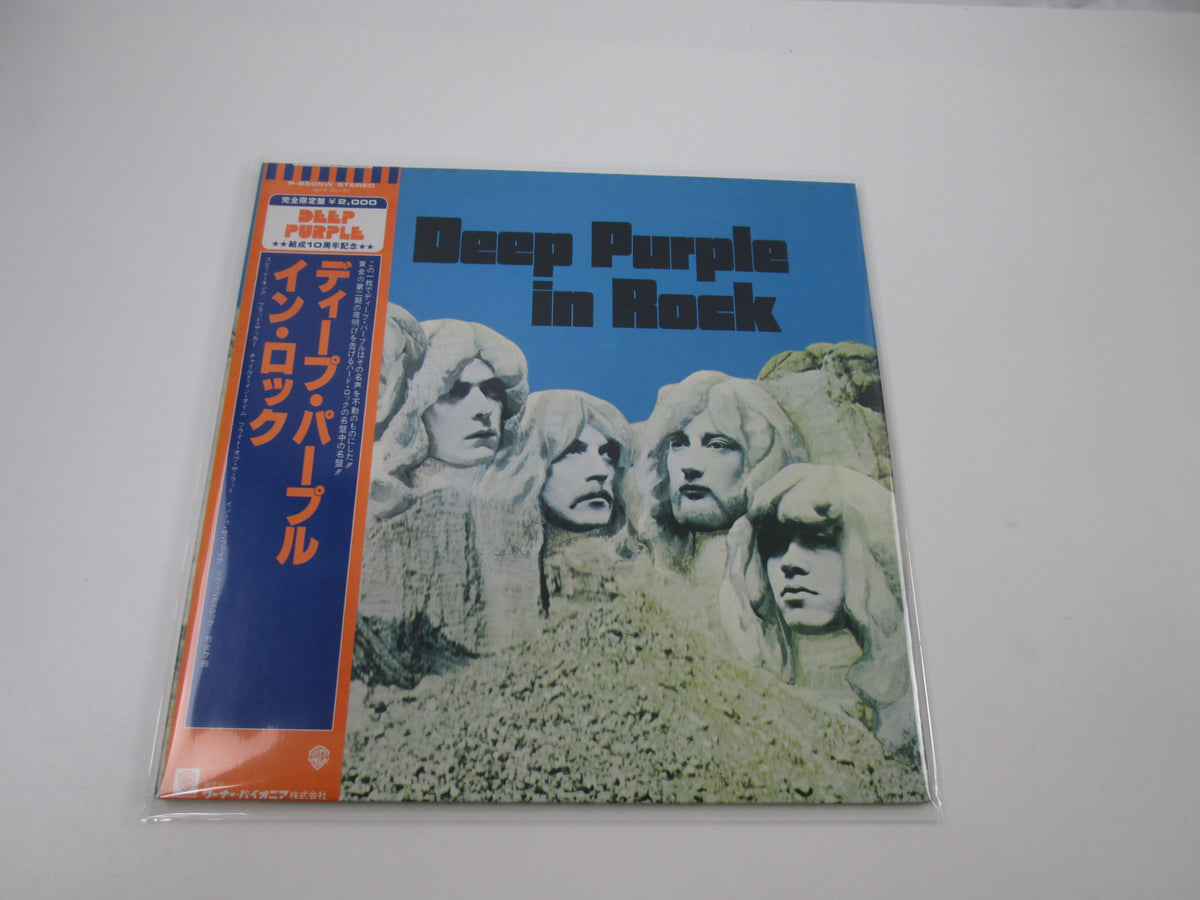 Deep Purple In Rock Warner Bros Records P-6505W with OBI Japan LP Vinyl