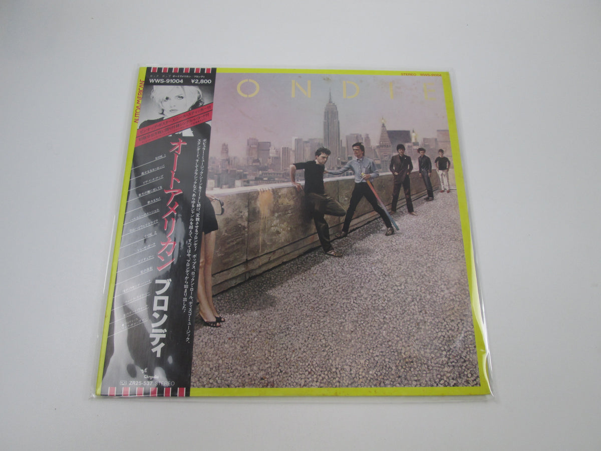 BLONDIE AUTOAMERICAN CHRYSALIS WWS-91004 with OBI Poster Japan LP Vinyl