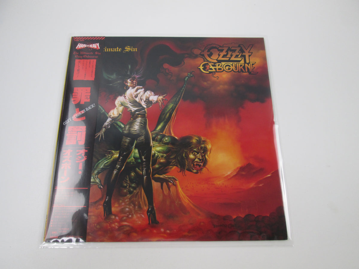 Ozzy Osbourne The Ultimate Sin 28AP 3145 with OBI Sticker Japan LP Vinyl