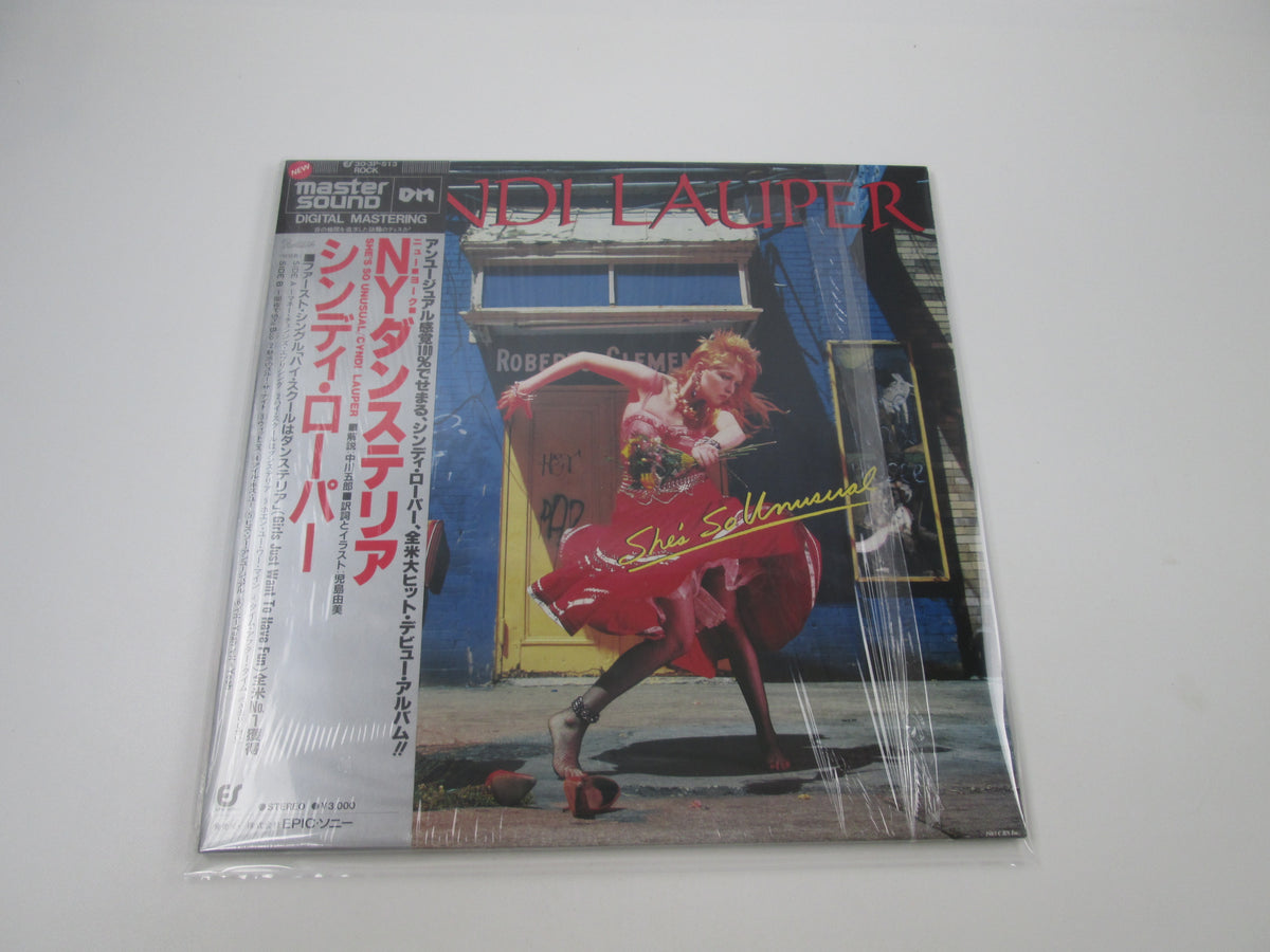 CYNDI LAUPER SHE'S SO UNUSUAL 30 3P-513 MASTERSOUND with OBI Japan LP Vinyl