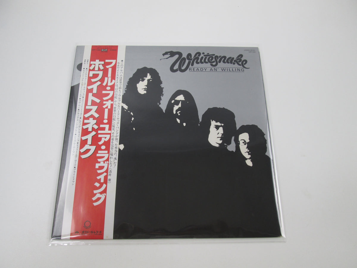 Whitesnake Ready An' Willing Polydor MPF 1306 with OBI Japan LP Vinyl