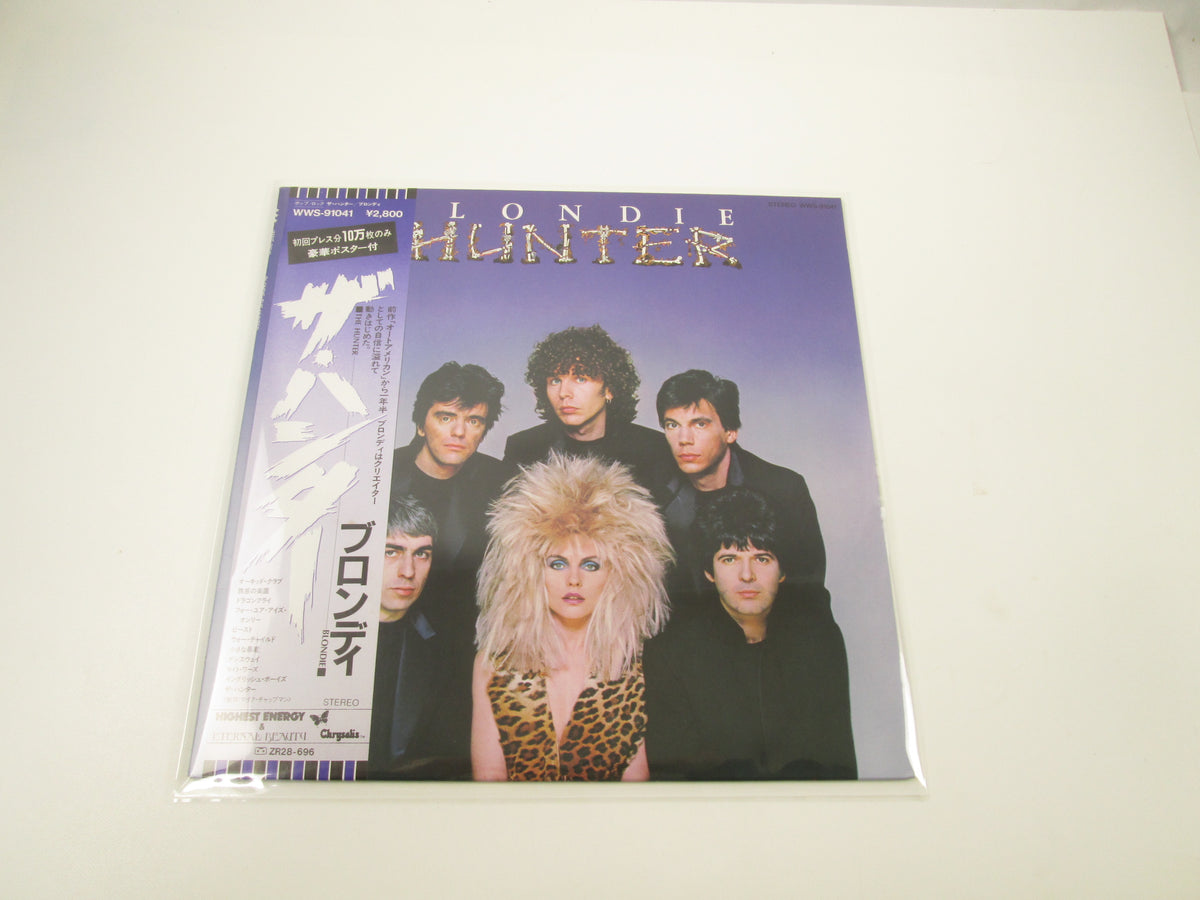 BLONDIE HUNTER CHRYSALIS WWS-91041 with OBI Poster Japan LP Vinyl