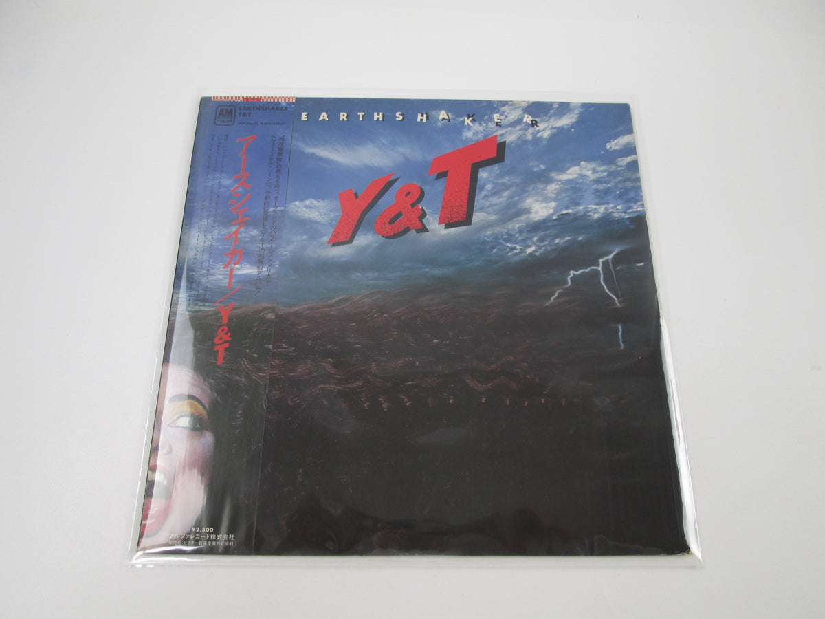 Y & T Earthshaker A&M Records AMP-28046 with OBI Japan LP Vinyl