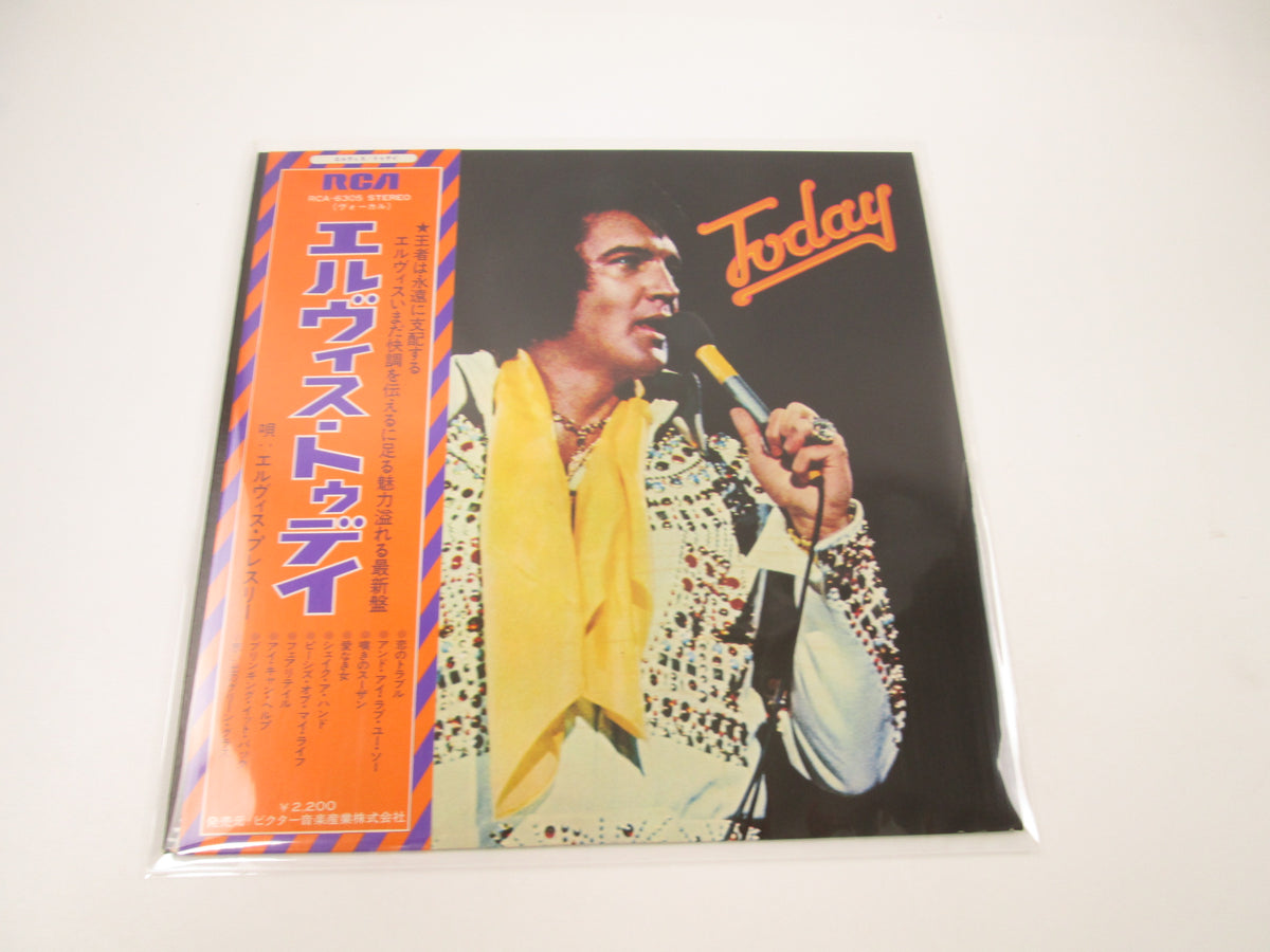 ELVIS PRESLEY TODAY RCA RCA-6305 with OBI Japan LP Vinyl