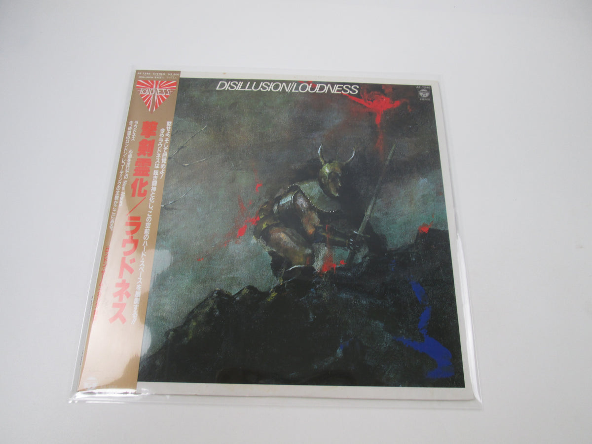 LOUDNESS DISILLUSION COLUMBIA AF-7246  with OBI Japan LP Vinyl