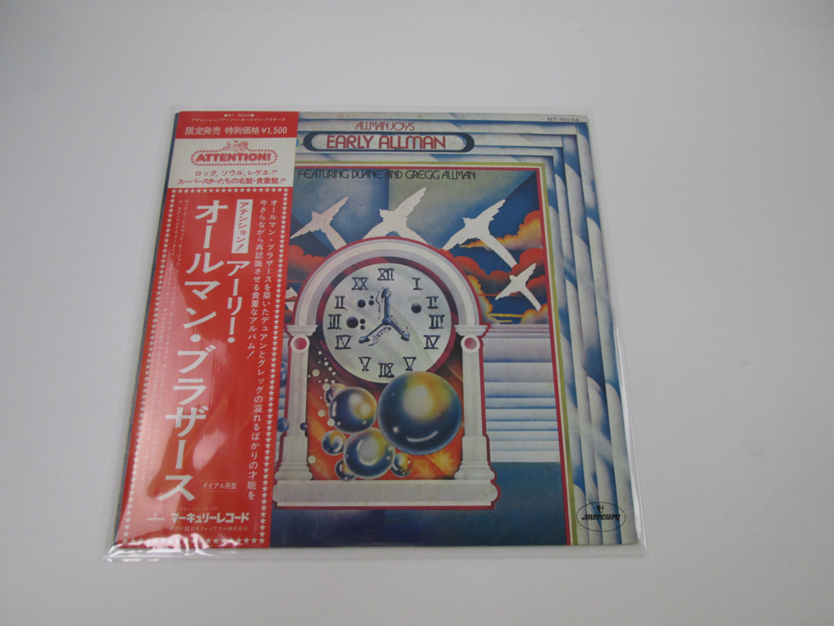 ALLMAN JOYS ATTENTION! EARLY ALLMAN MERCURY BT-5034 with OBI Japan LP Vinyl