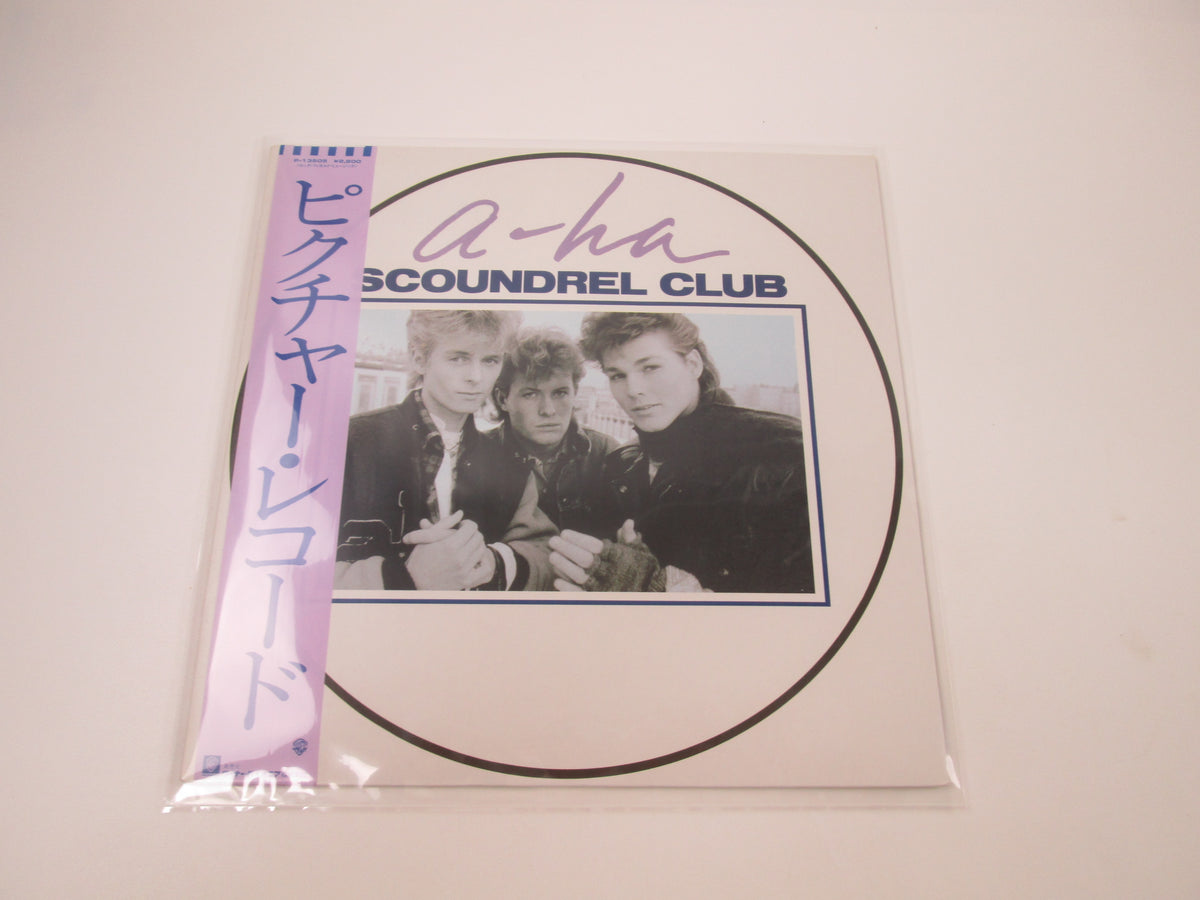 A-HA SCOUNDREL CLUB WARNER P-13505 with OBI Japan LP Vinyl