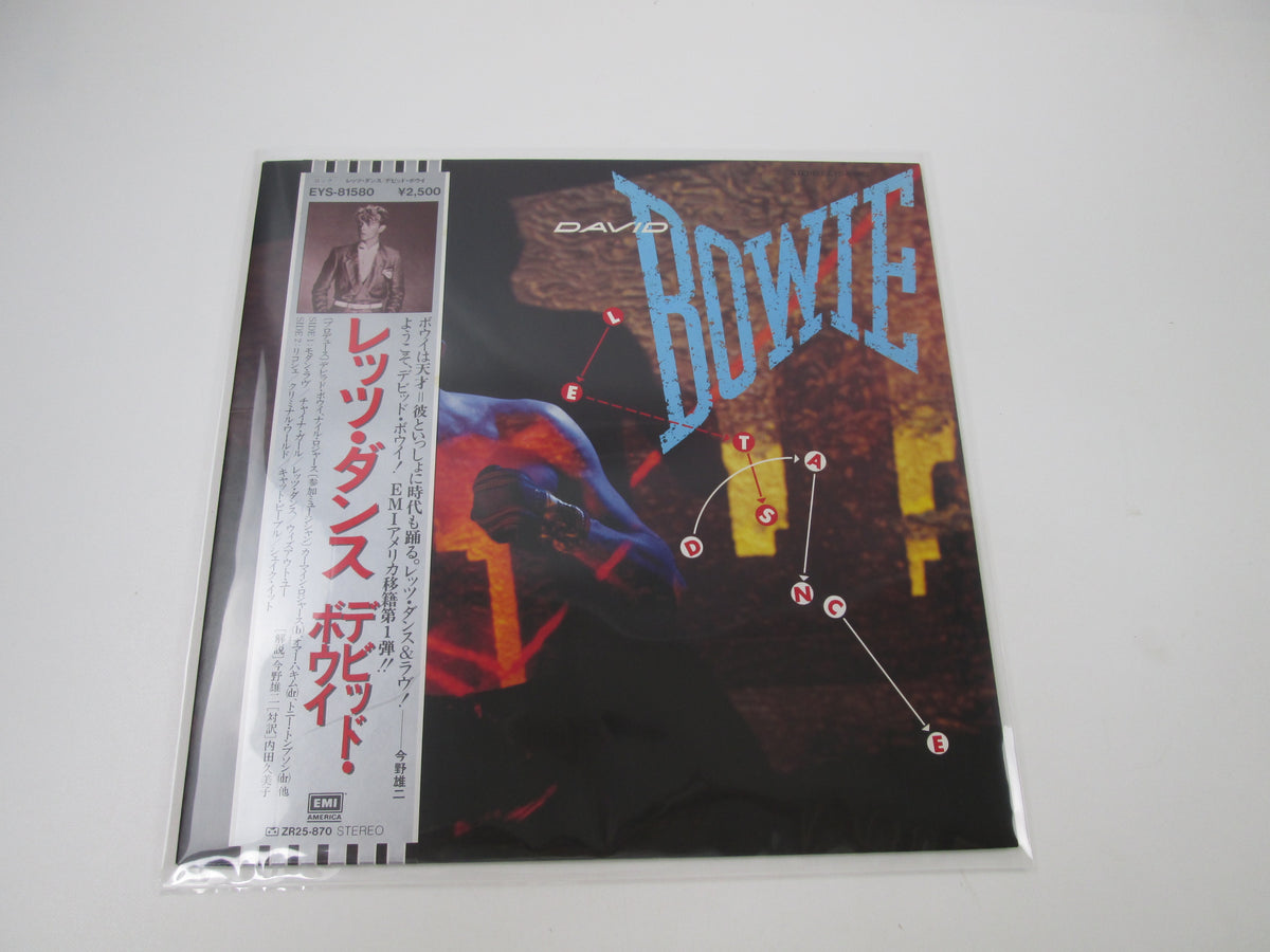 David Bowie Let's Dance EMI America EYS-81580 with OBI Japan LP Vinyl