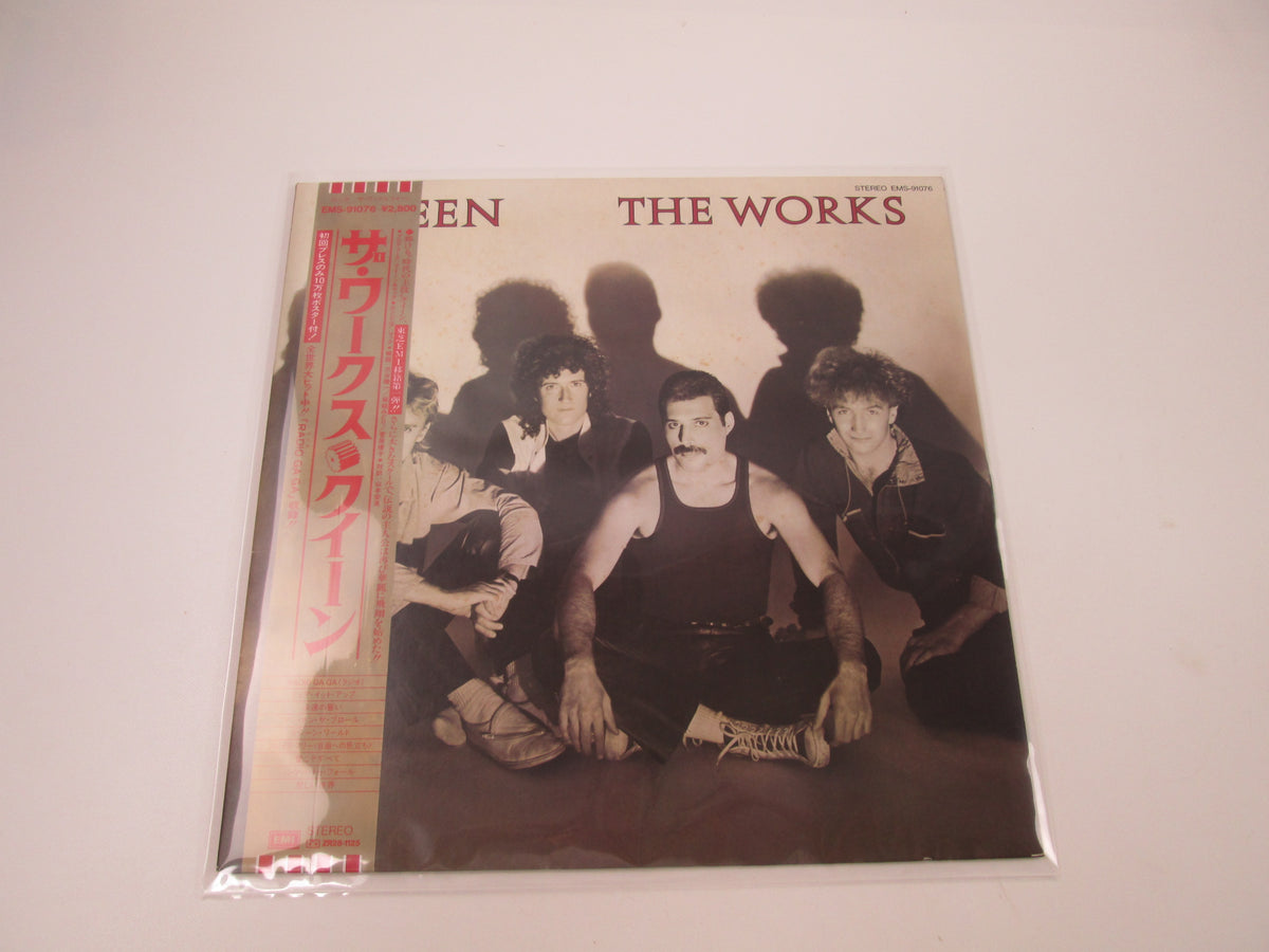 Queen The Works EMI EMS-91076 with OBI Japan LP Vinyl