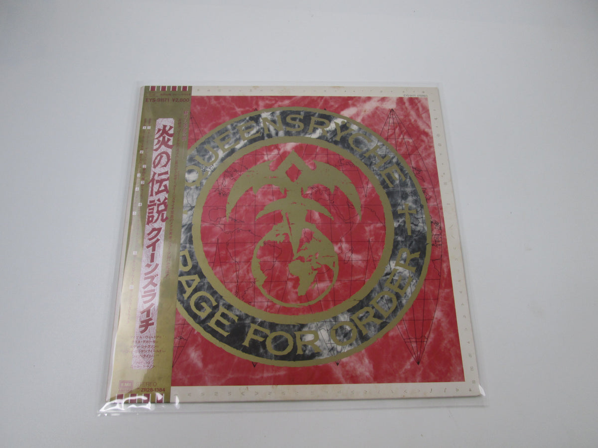 QUEENSRYCHE RAGE FOR ORDER EYS-91171 with OBI Poster Japan LP Vinyl