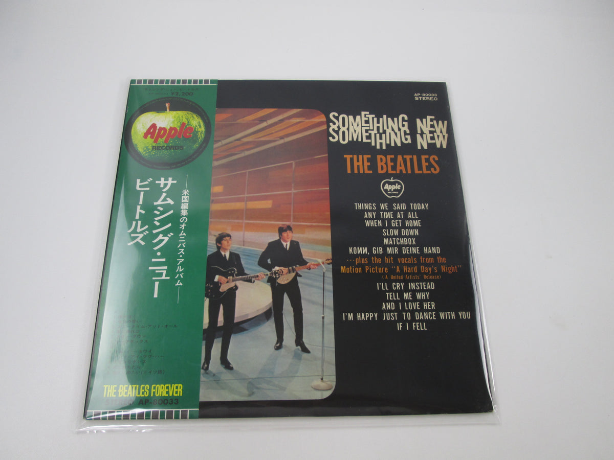 BEATLES SOMETHING NEW APPLE AP-80033 with OBI Japan LP Vinyl