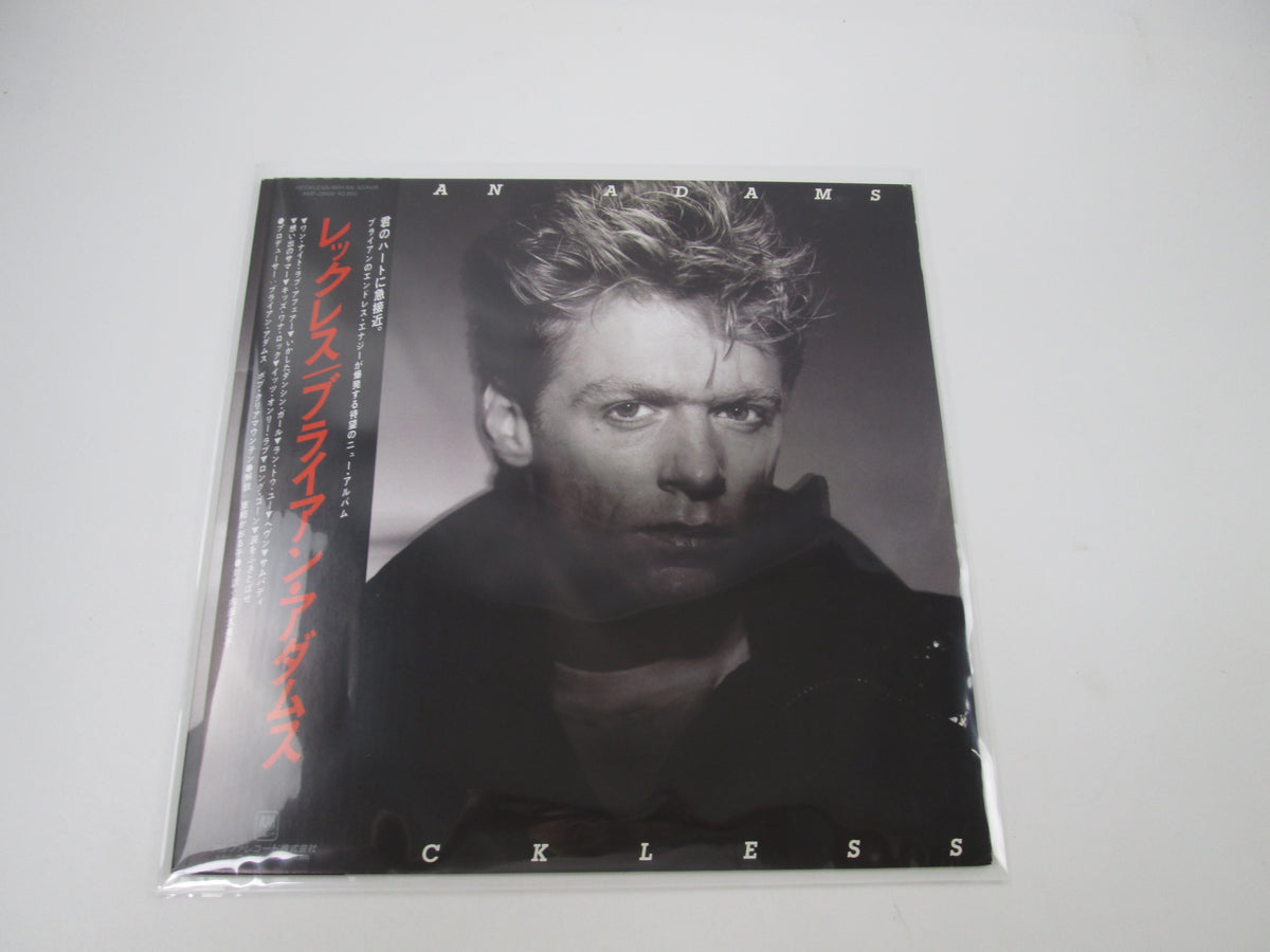 BRYAN ADAMS RECLESS A&M AMP-28100 with OBI Japan LP Vinyl