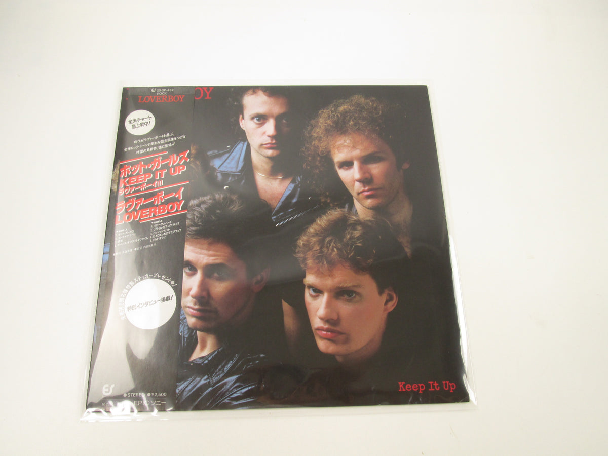 LOVERBOY KEEP IT UP EPIC 25 3P-452 with OBI Japan LP Vinyl
