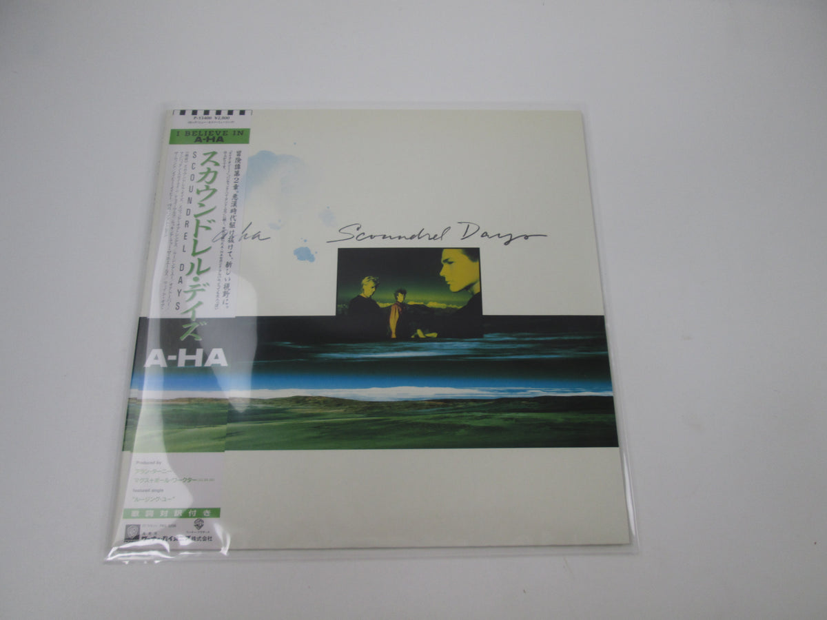 a-ha Scoundrel Days P-13400 with OBI Sticker Japan LP Vinyl