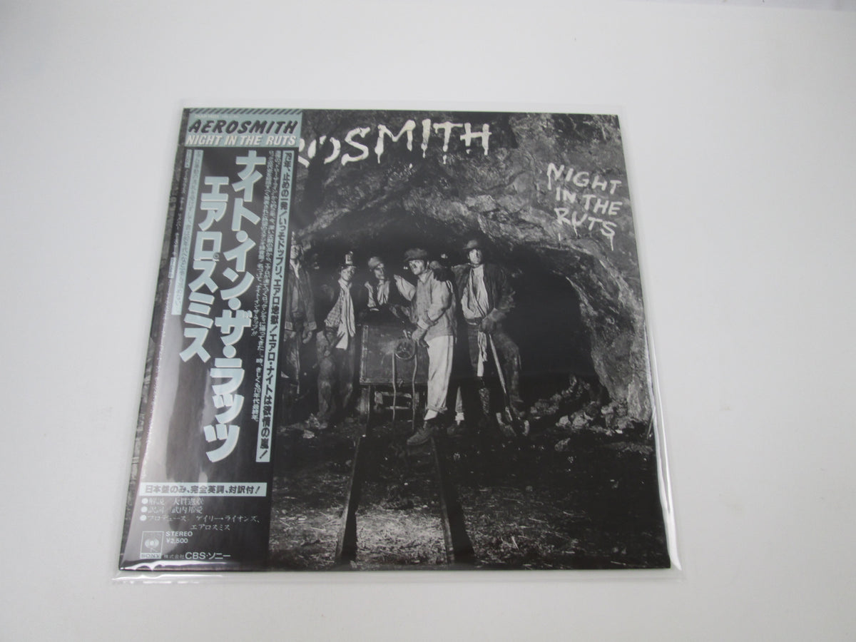 AEROSMITH NIGHT IN THE RUTS CBS/SONY 25AP 1601 with OBI Japan LP Vinyl