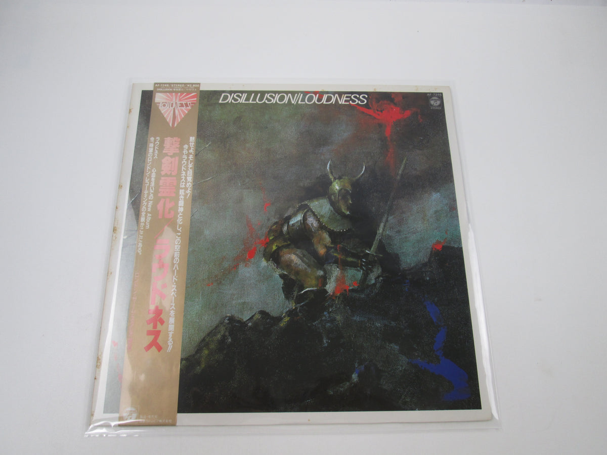 LOUDNESS DISILLUSION COLUMBIA AF-7246  with OBI Japan LP Vinyl