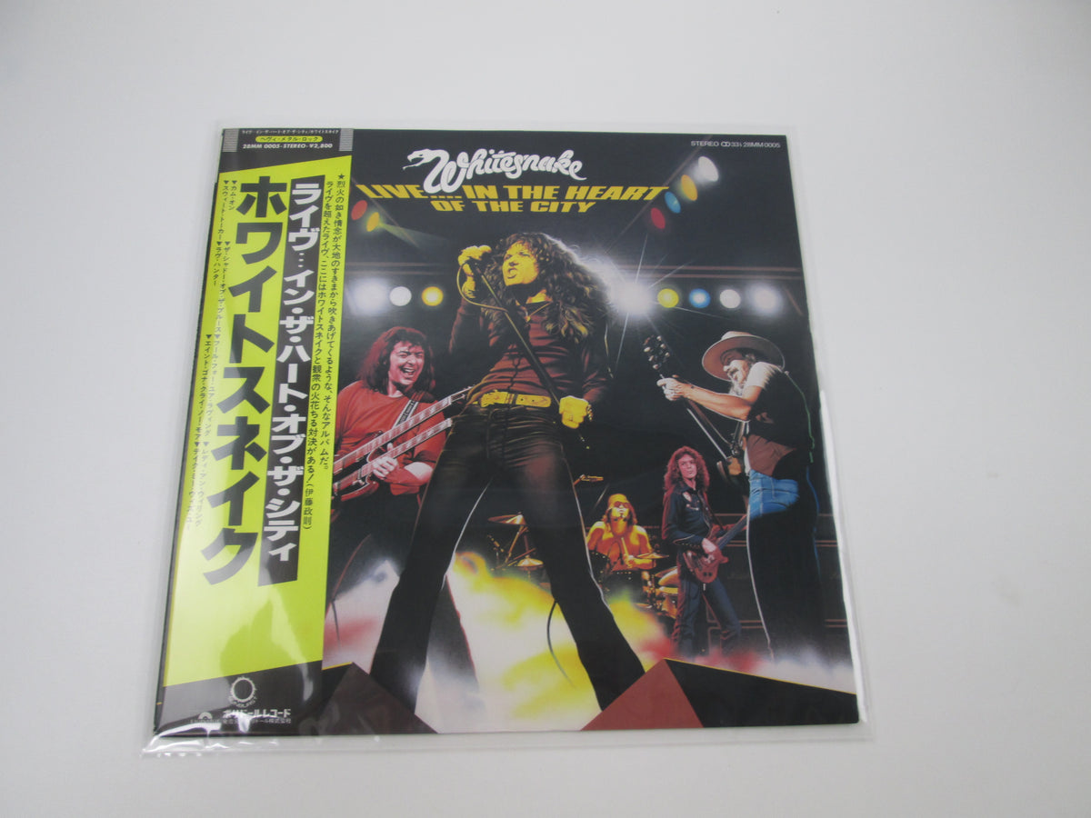 WHITESNAKE LIVE IN THE HEART OF THE CITY 28MM 0005 with OBI Japan LP Vinyl