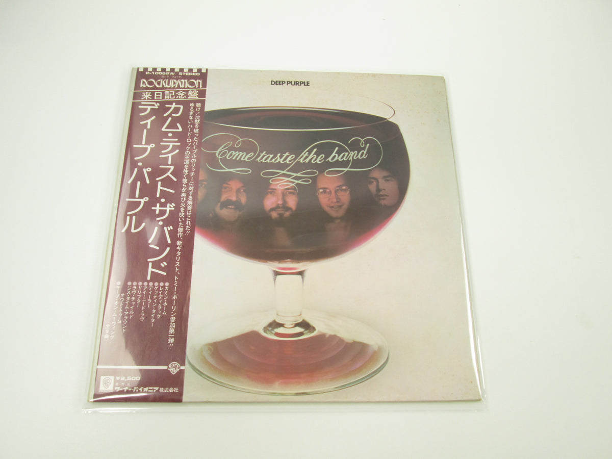 DEEP PURPLE COME TASTE THE BAND WARNER P-10066W with OBI Japan LP Vinyl