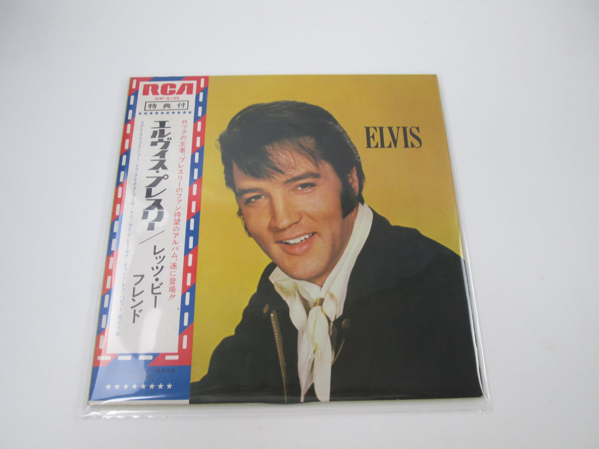 ELVIS PRESLEY LET'S BE FRIENDS RCA SHP-6195 with OBI Japan LP Vinyl