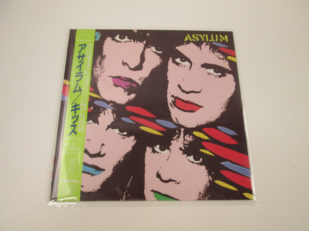 KISS ASYLUM POLYSTAR R28R-2003 with OBI Sticker Japan LP Vinyl