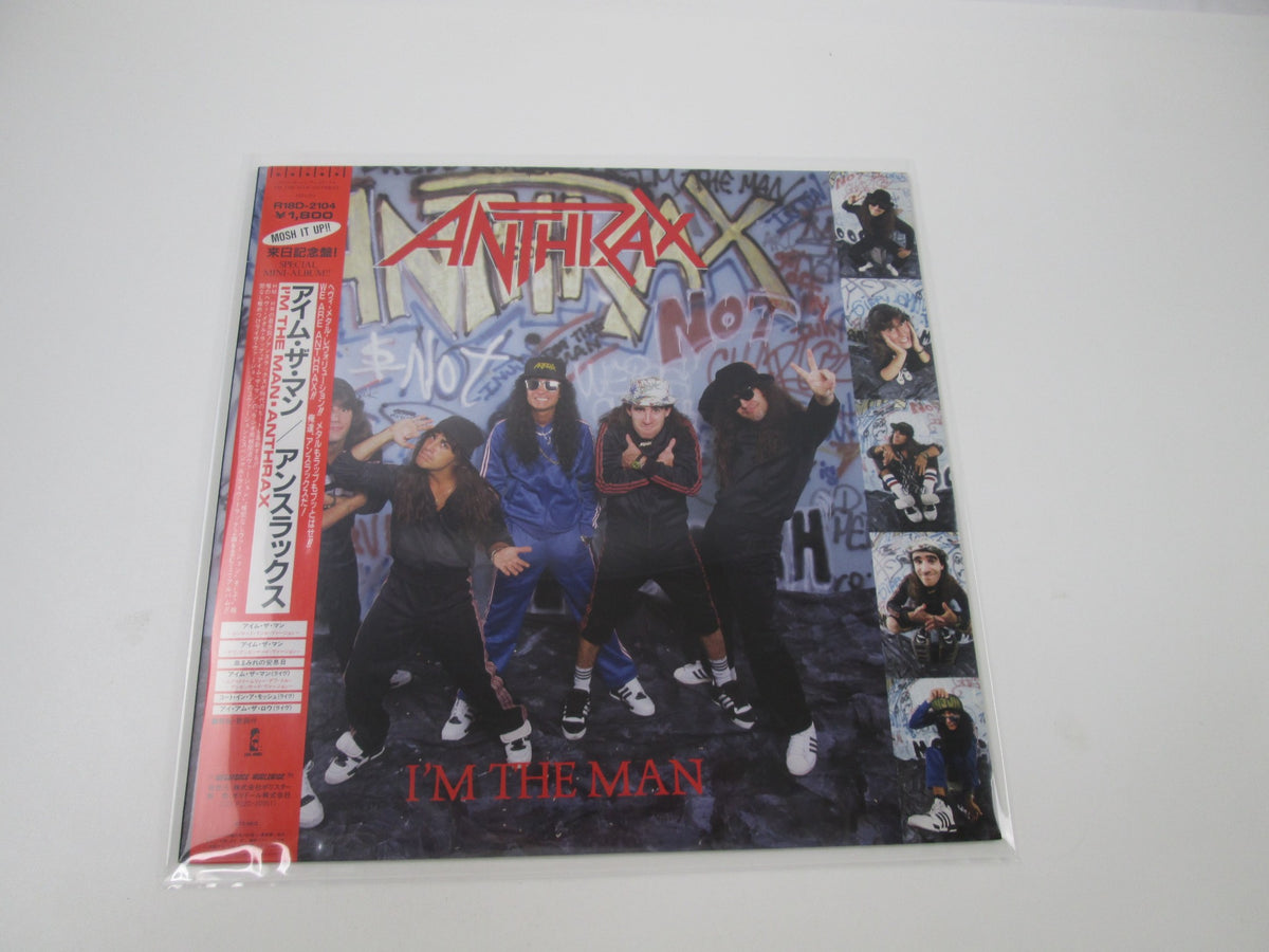 Anthrax I'm The Man Polystar R18D-2104 with OBI Japan LP Vinyl