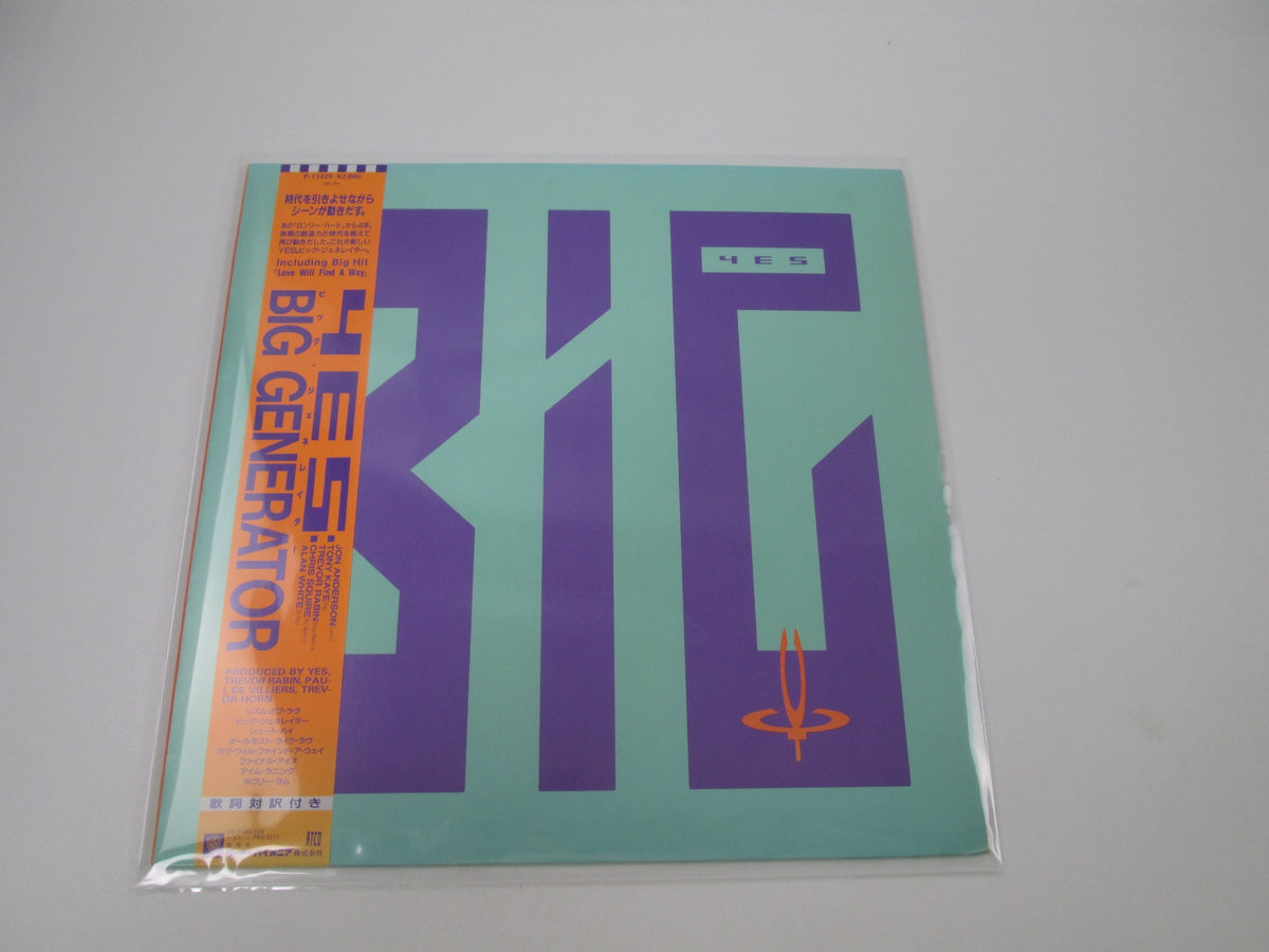 YES BIG GENERATOR ATCO P-13429 with OBI Japan LP Vinyl