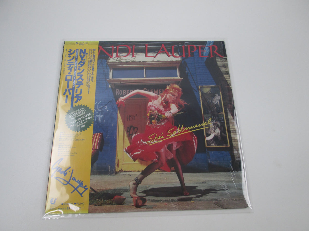 CYNDI LAUPER SHE'S SO UNUSUAL 25 3P-486 with OBI Japan LP Vinyl B