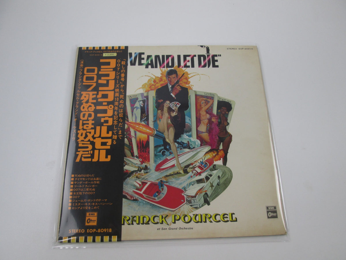 OST(FRANK POURCEL) LIVE & LET DIE 007 EOP-80918 with OBI Japan LP Vinyl