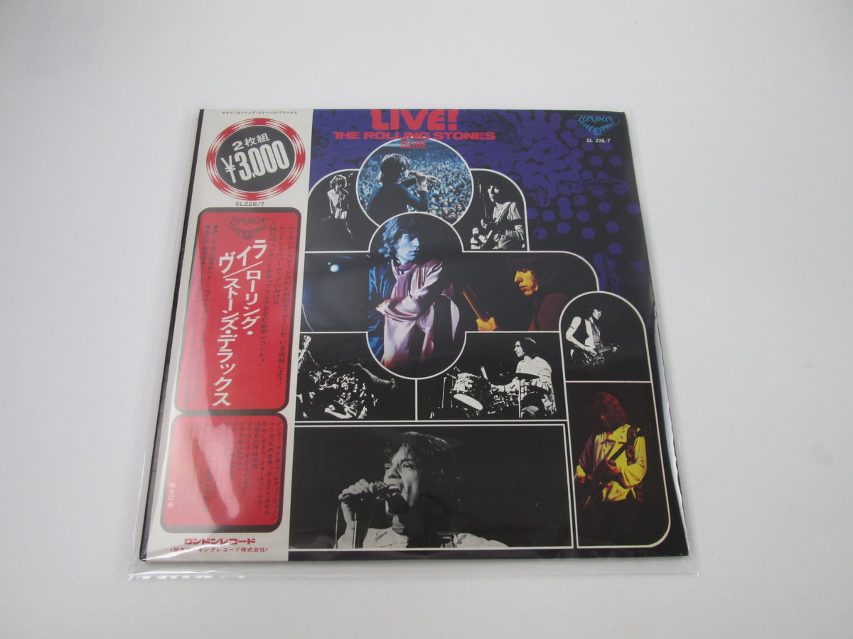 The Rolling Stones Live! The Rolling Stones Deluxe SL-226,7 OBI Japan LP Vinyl