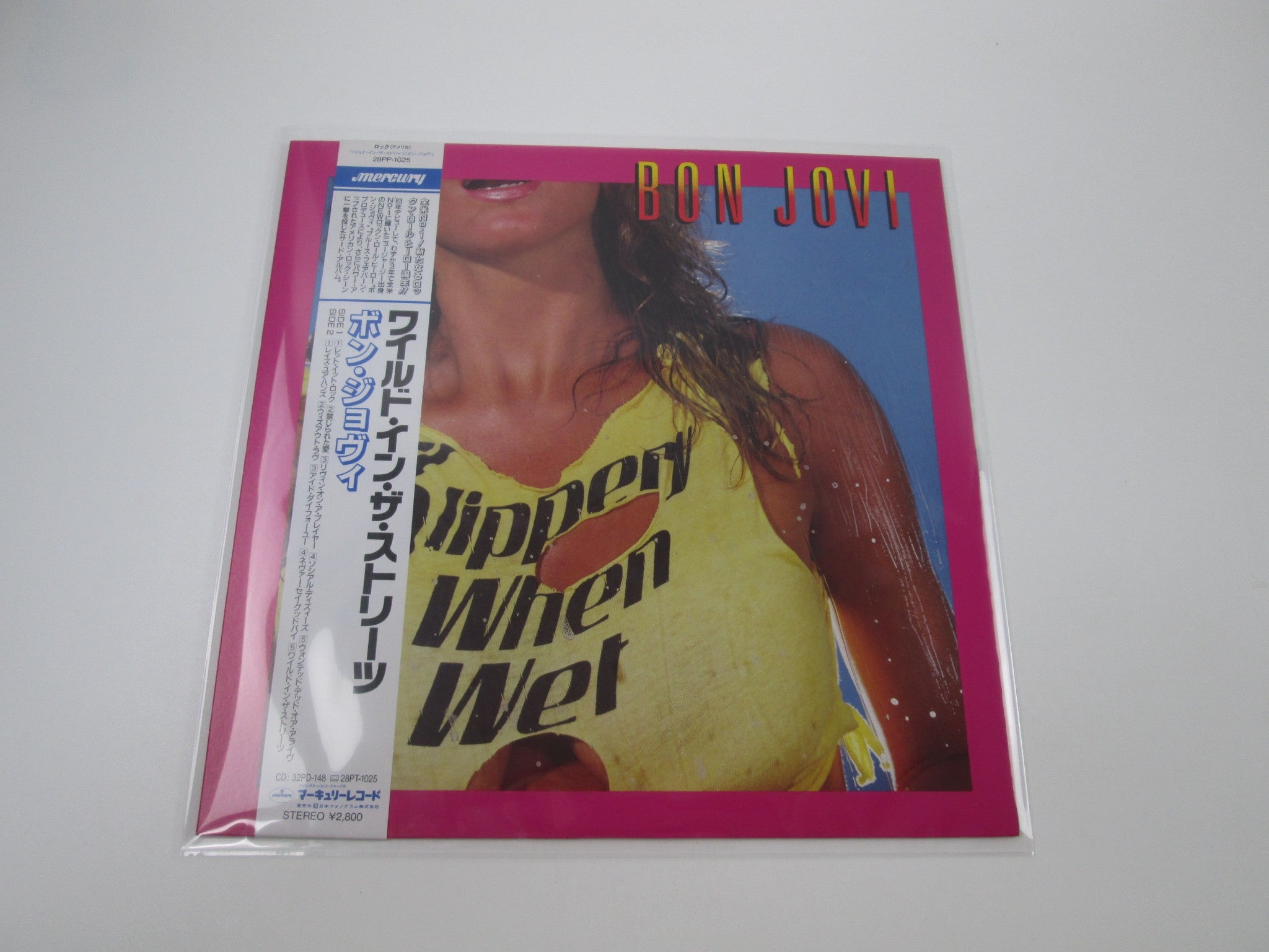 Bon Jovi Slippery When Wet Mercury 28PP-1025 with OBI Japan LP