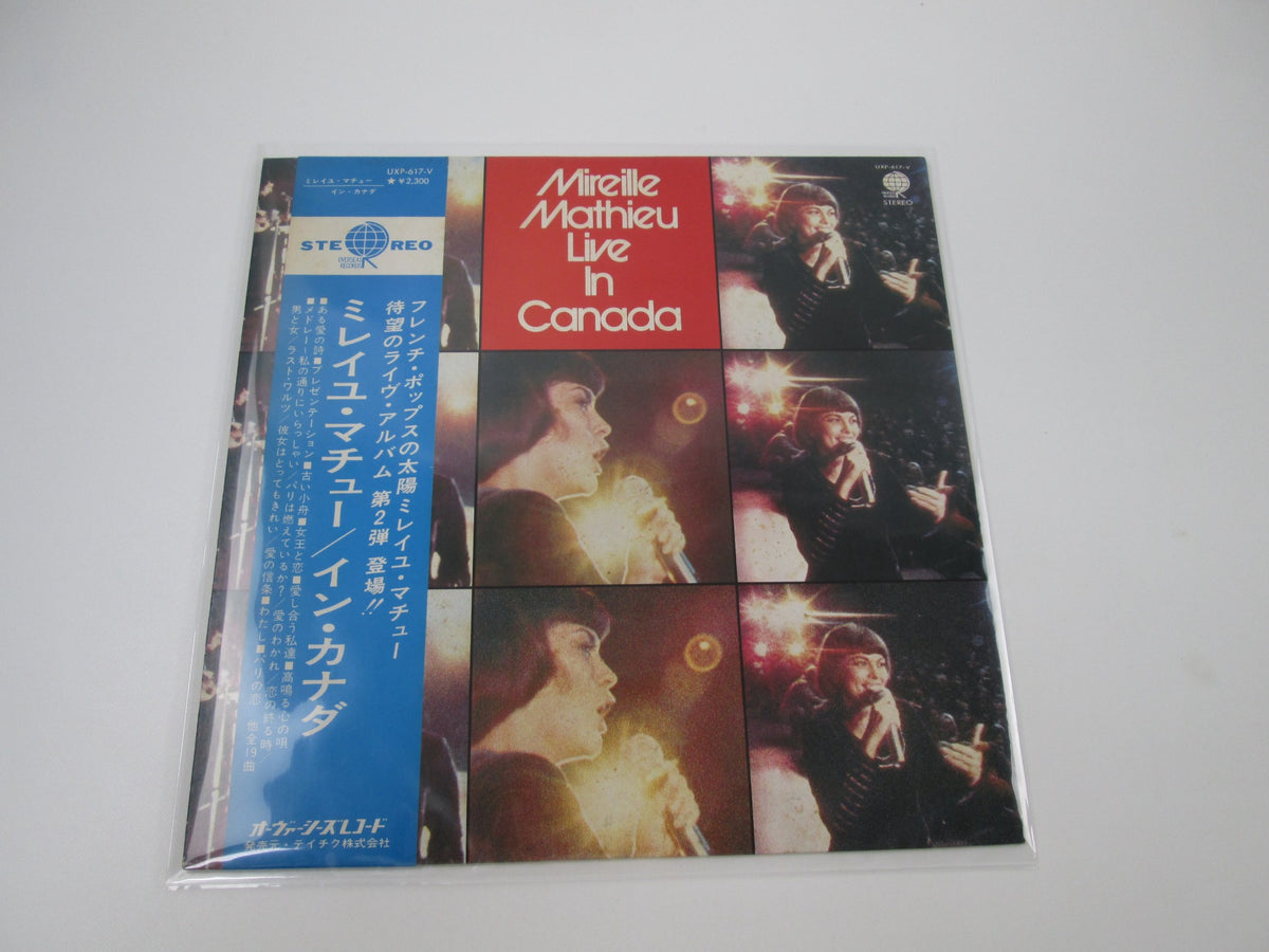 Mireille Mathieu Live In Canada UXP-617-V with OBI Japan LP Vinyl