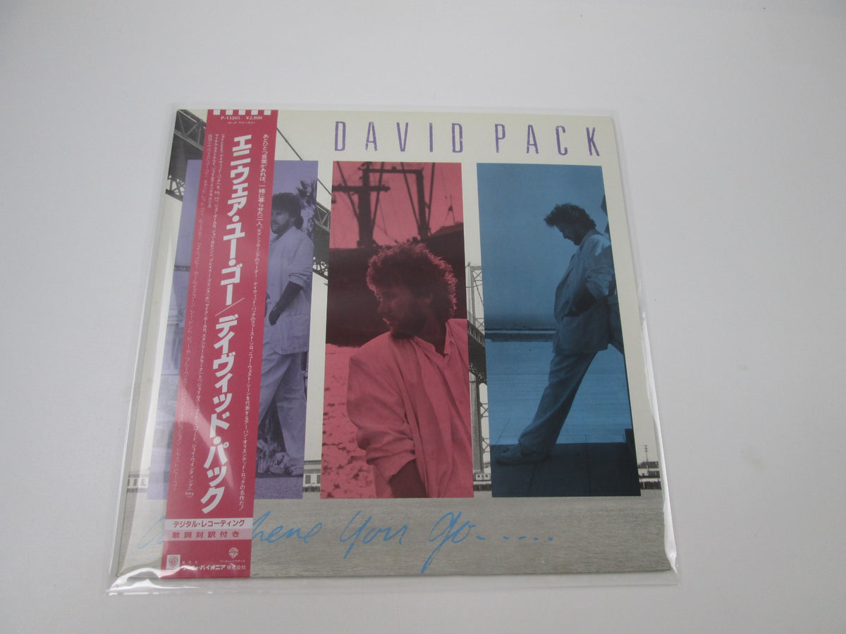 David Pack Anywhere You Go.... P-13205 with OBI Japan LP Vinyl