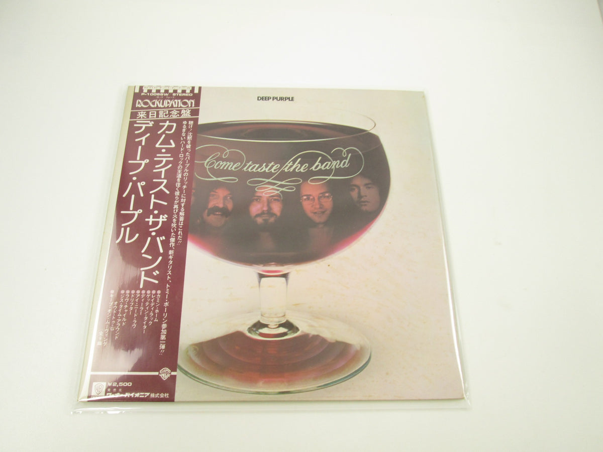 DEEP PURPLE COME TASTE THE BAND WARNER P-10066W with OBI Japan LP Vinyl