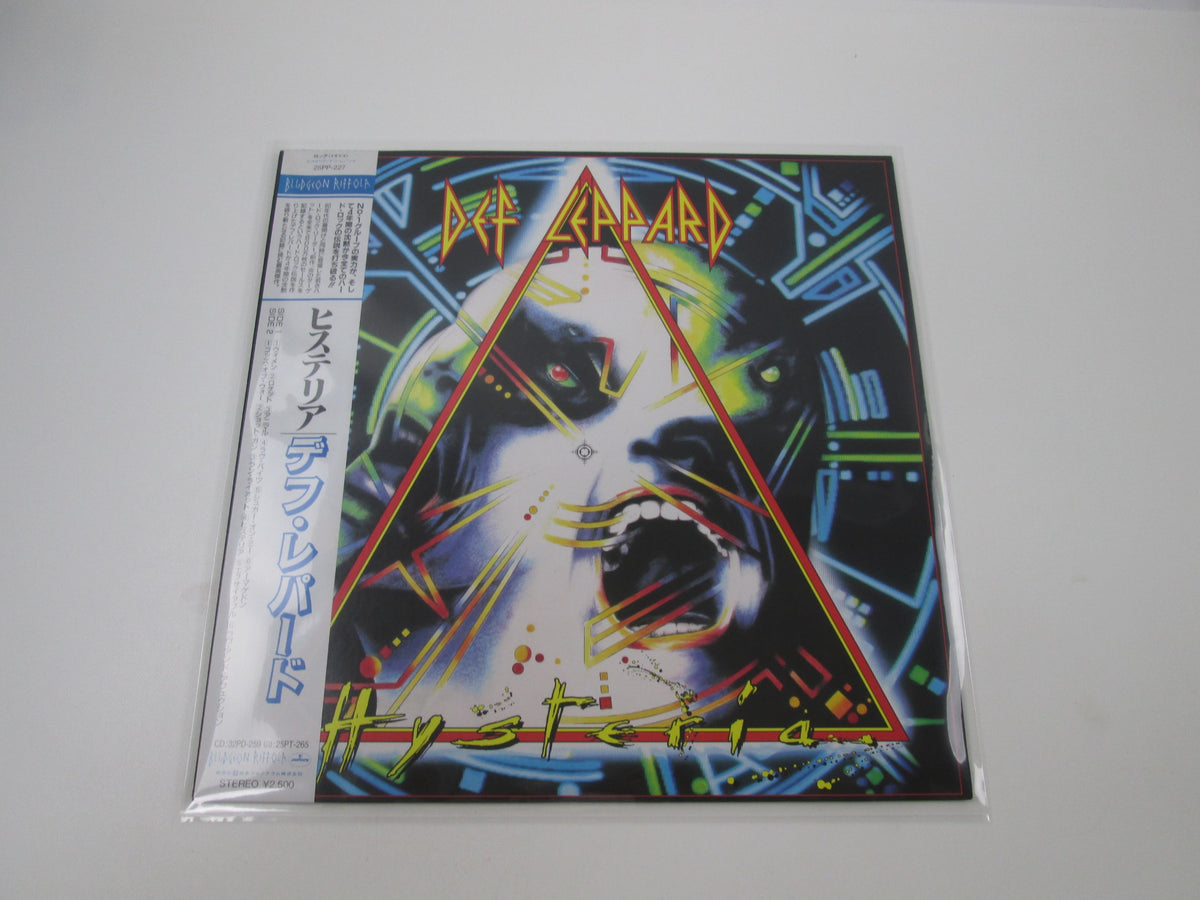 Def Leppard Hysteria Mercury 25PP-227 with OBI Japan LP Vinyl