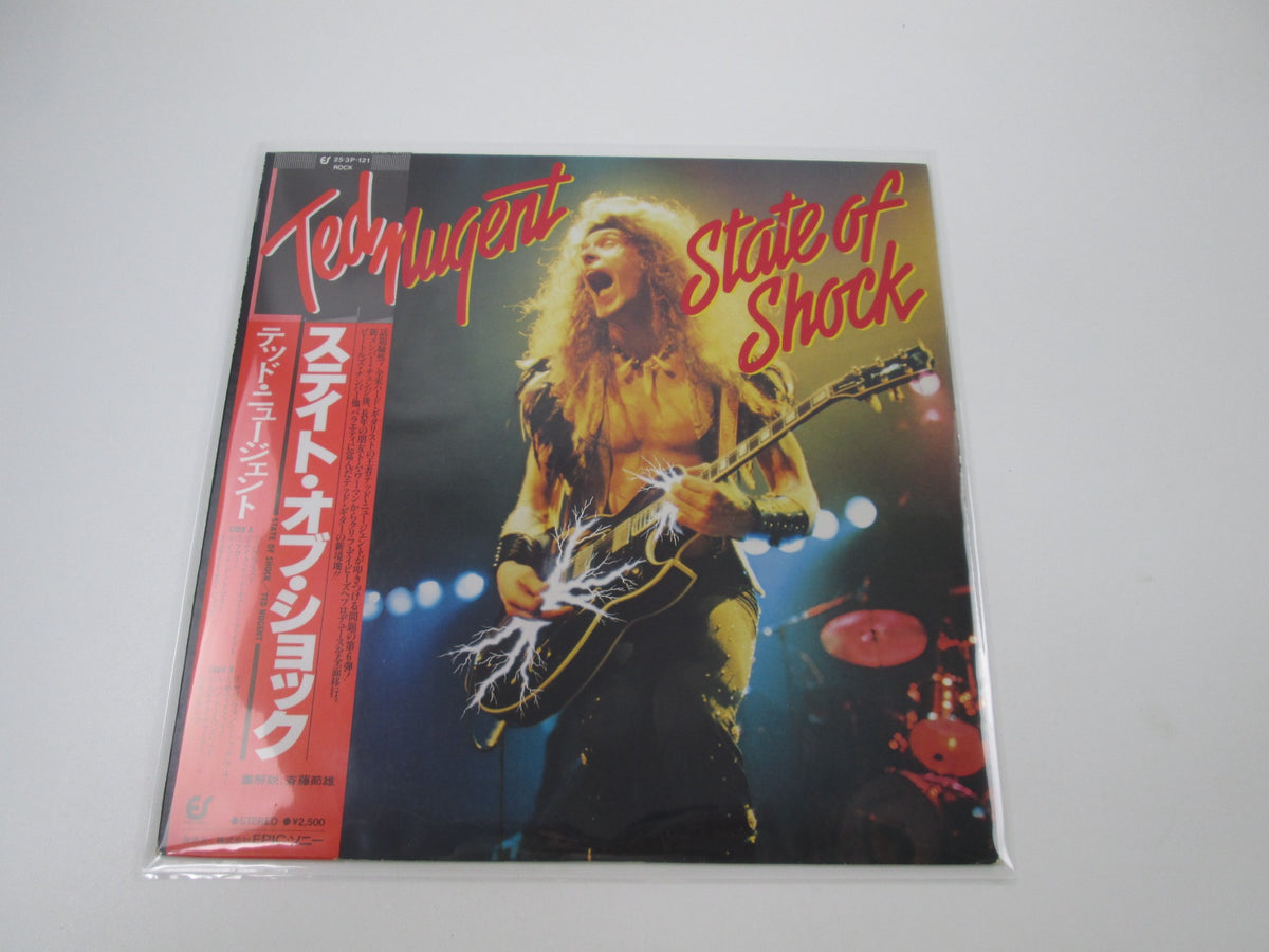 Ted Nugent State Of Shock Epic 25 3P-121 with OBI Japan LP Vinyl