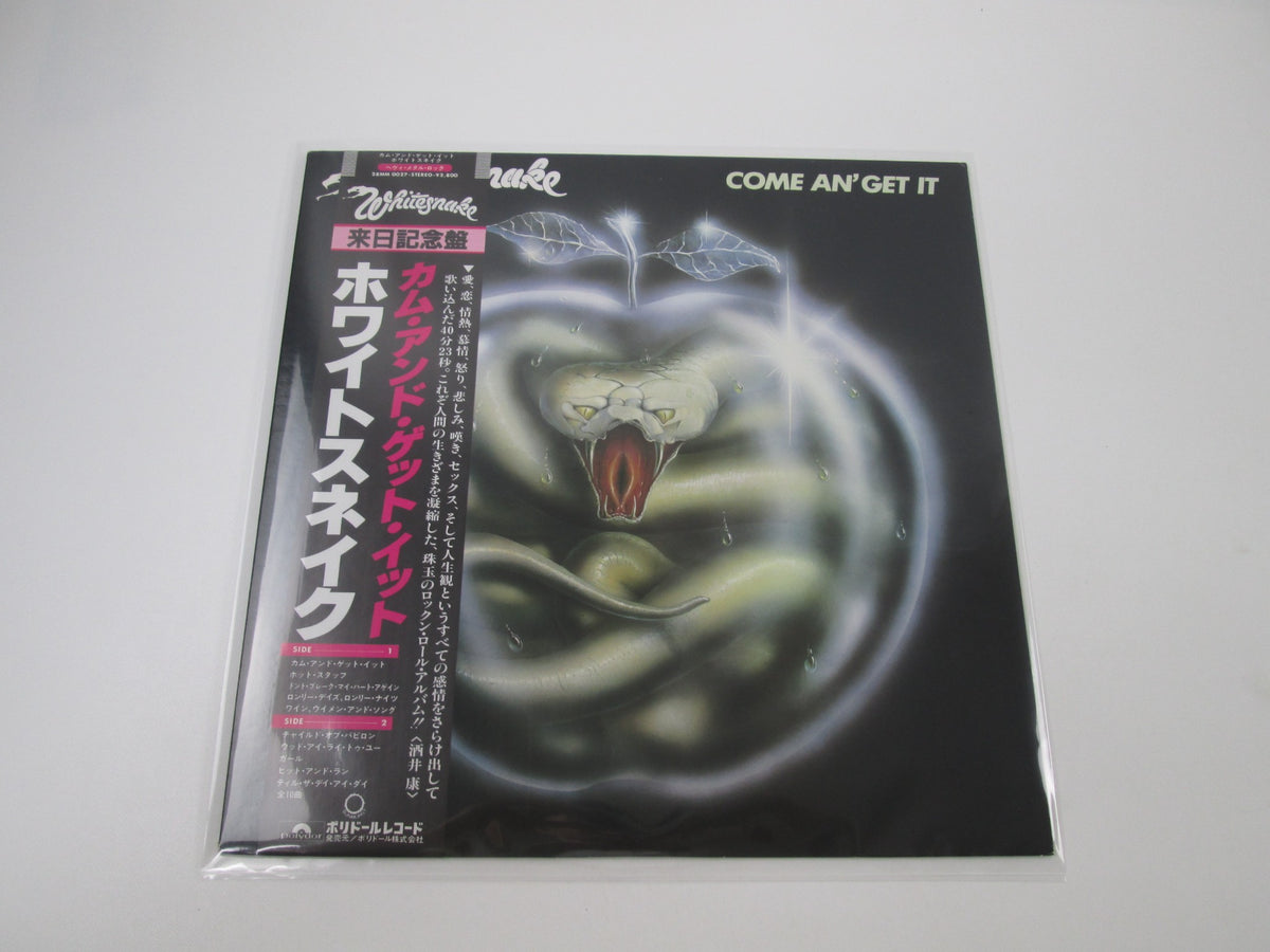 Whitesnake Come An' Get It Polydor 28MM 0027 with OBI Japan LP Vinyl
