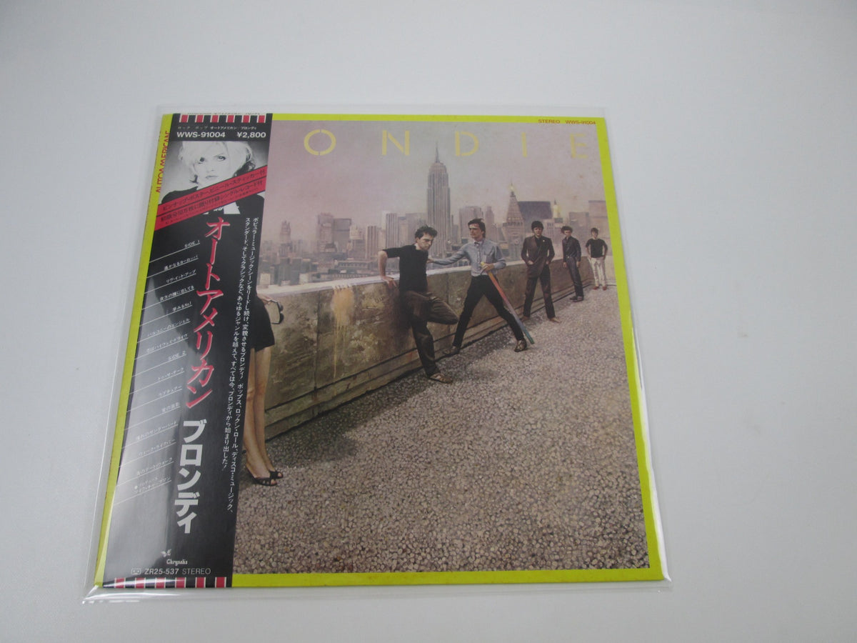 BLONDIE AUTOAMERICAN CHRYSALIS WWS-91004 with OBI Poster Japan LP Vinyl