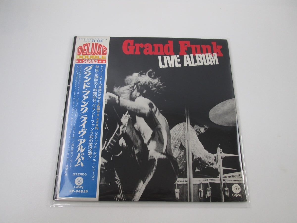 GRAND FUNK RAILROAD LIVE ALBUM CAPITOL CP-9485B with OBI Japan LP Vinyl