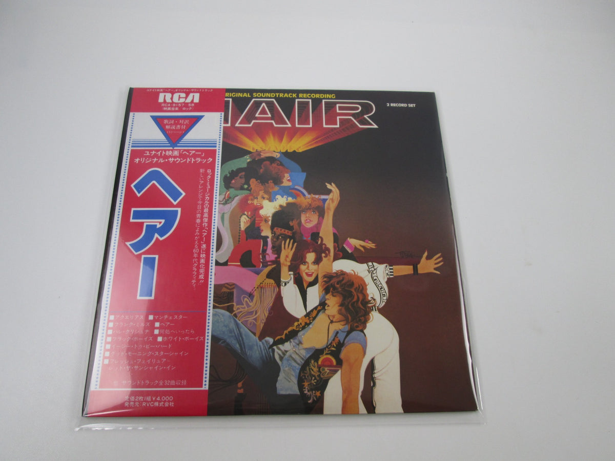 OST HAIR RCA RCA-9157,8 with OBI Japan LP Vinyl