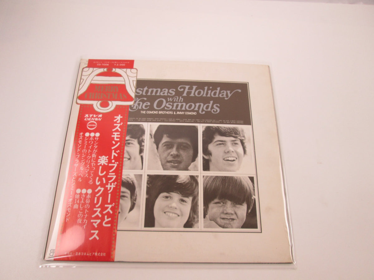 The Osmonds Christmas Holiday With CD-7006 with OBI Japan LP Vinyl