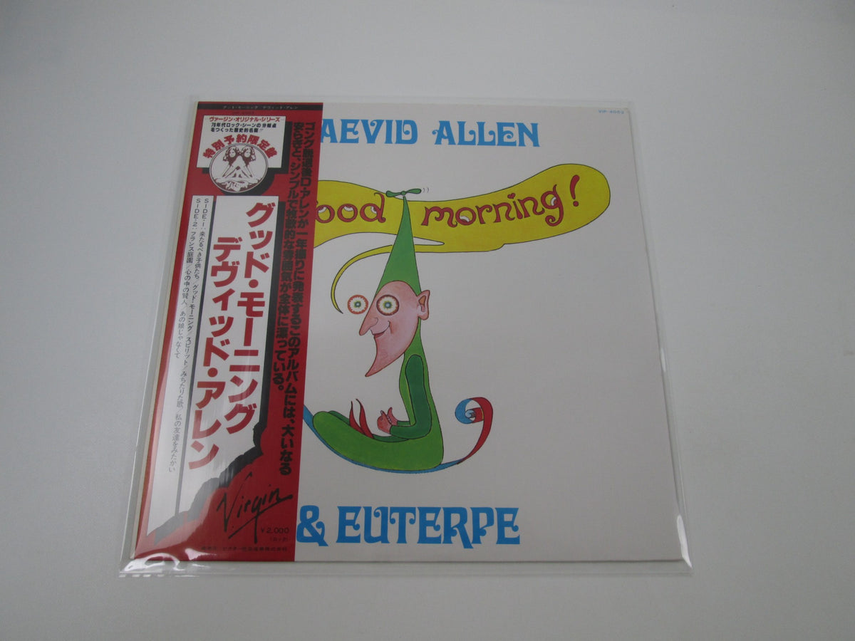 Daevid Allen & Euterpe Good Morning VIP-4053 with OBI Japan LP Vinyl