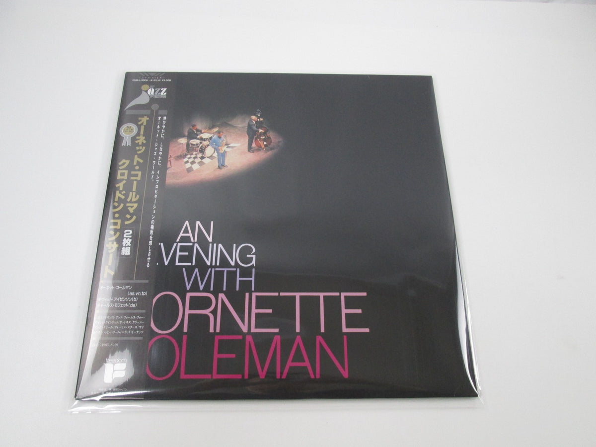 Ornette Coleman ‎An Evening With Ornette Coleman 25BLL-3008,9 with OBI LP Vinyl