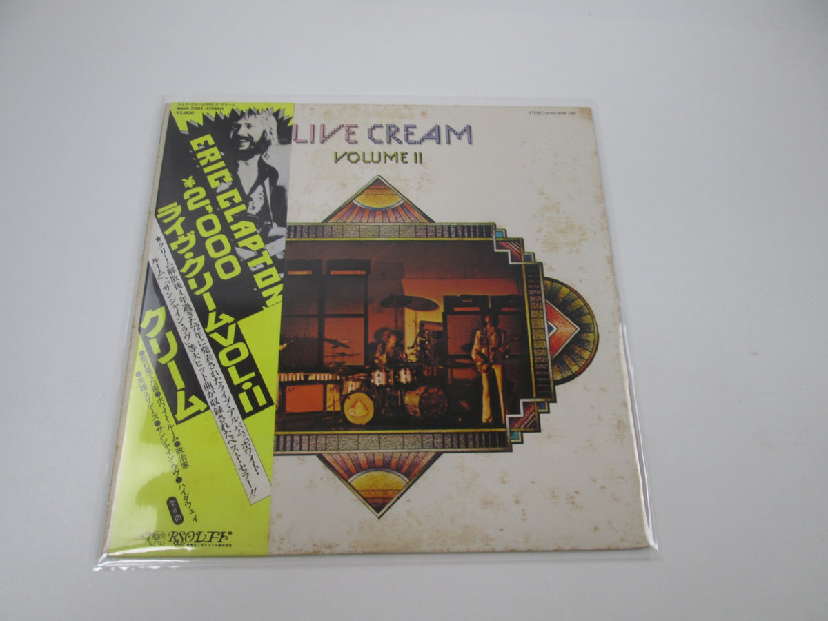 Cream Live Cream Volume II Polydor MWA 7001 with OBI Japan LP Vinyl