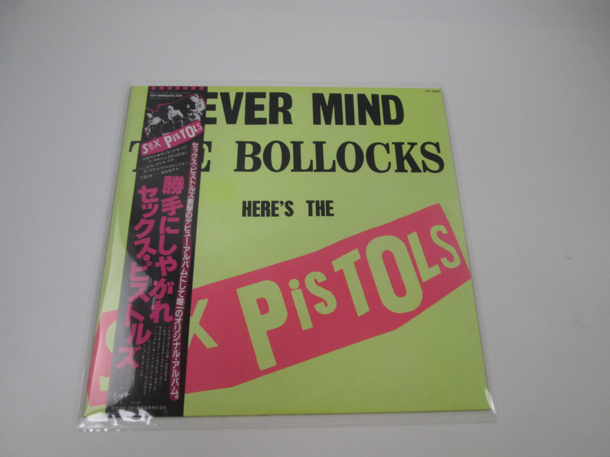 Sex Pistols Never Mind The Bollocks Here's VIP-6986 with OBI Japan LP Vinyl