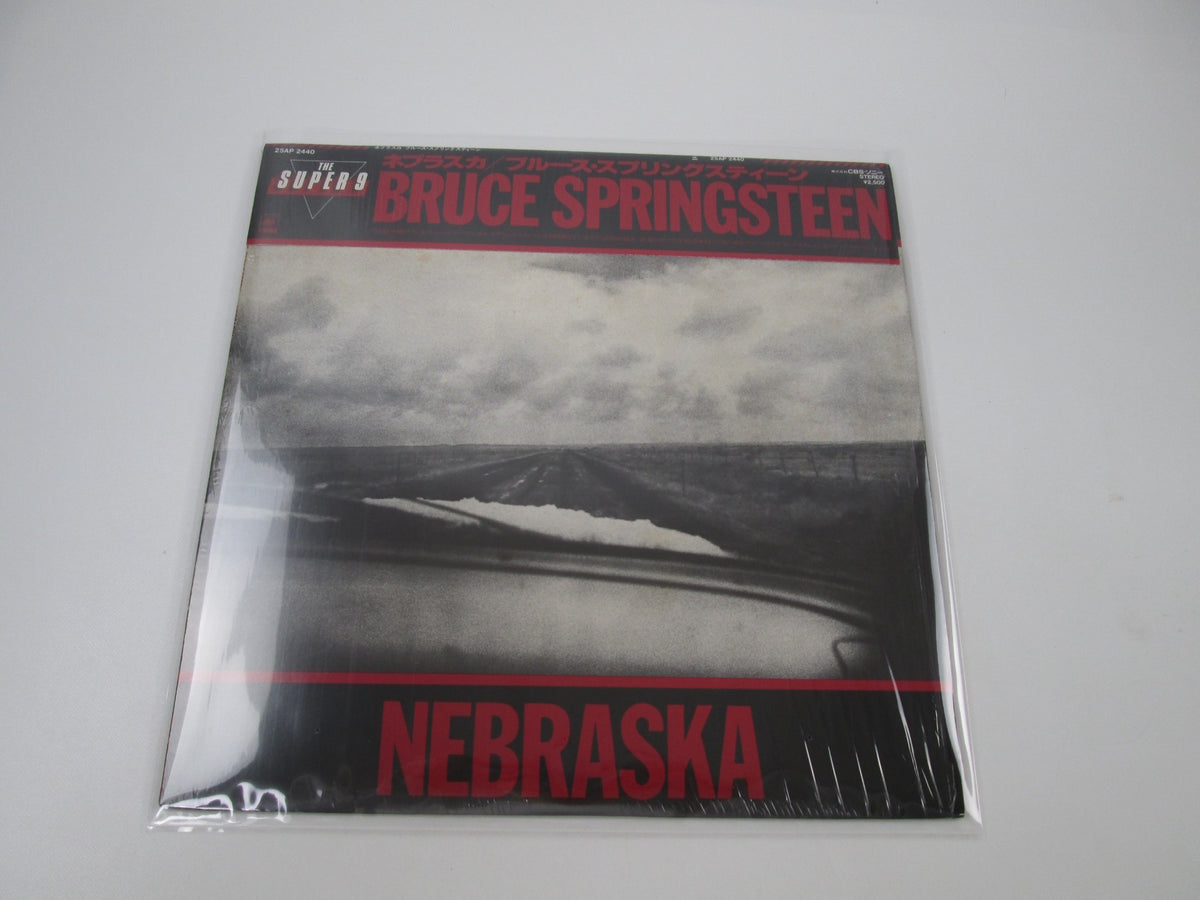 BRUCE SPRINGSTEEN NEBRASKA 25AP 2440 with Cap OBI Japan LP Vinyl