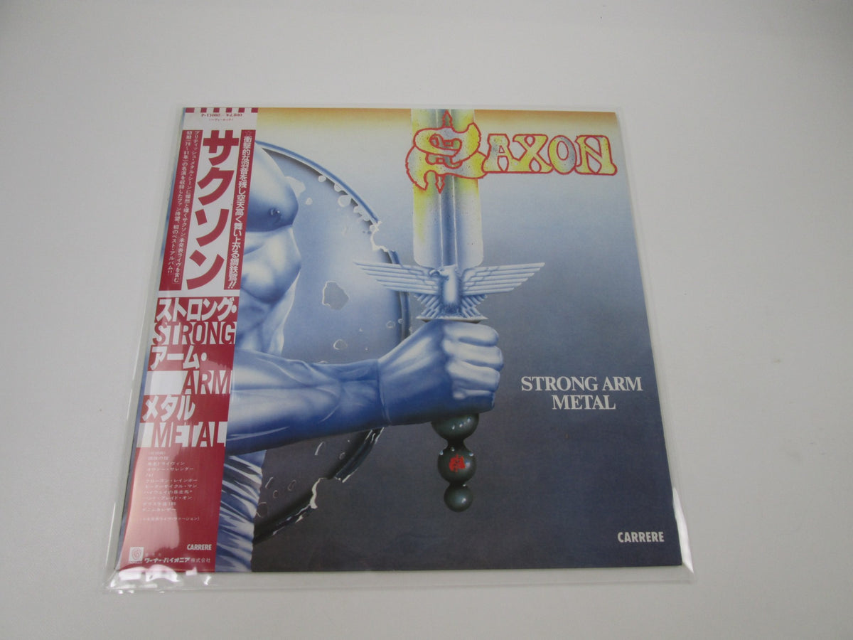 Saxon Strong Arm Metal Carrere P-13080 with OBI Japan LP Vinyl