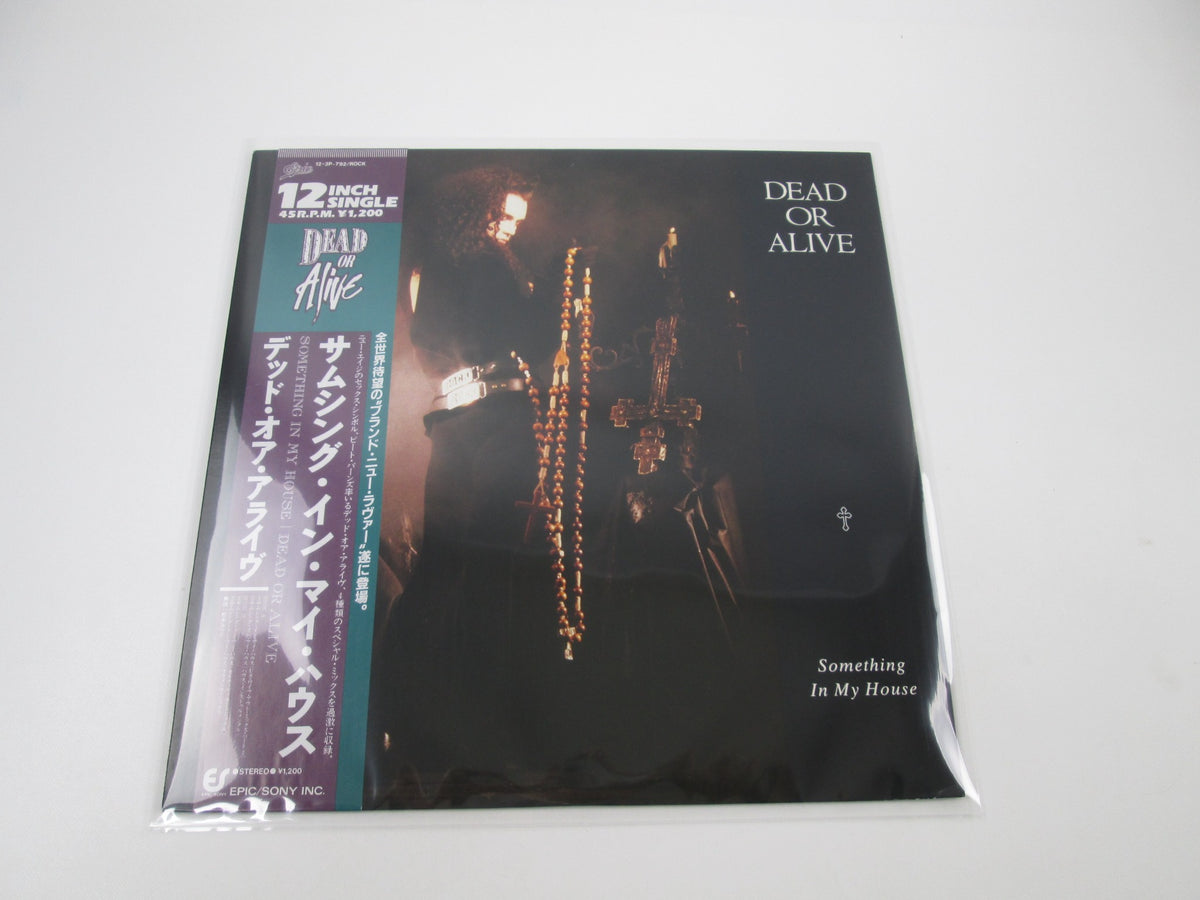DEAD OR ALIVE SOMETHING IN MY HOUSE EPIC 12 3P-792 with OBI Japan LP Vinyl