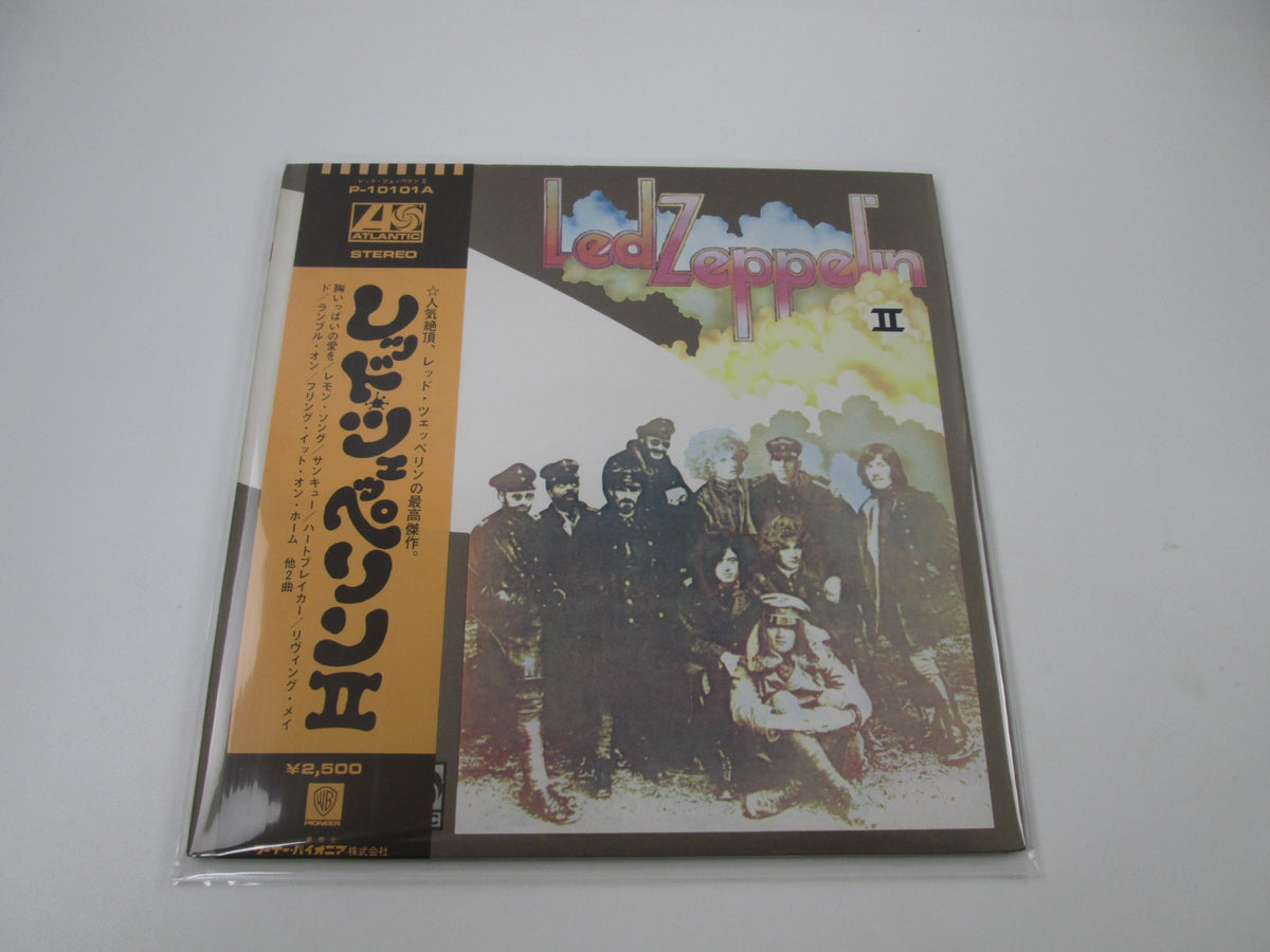 LED ZEPPELIN 2 II ATLANTIC P-10101A with OBI Poster Japan LP Vinyl